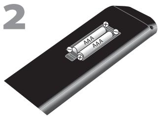 MAGNAVOX 22MF339B - ☑ Instalación de las Pilas - 2