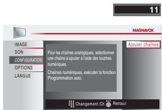 MAGNAVOX 22MF339B - Ajouter Chaines - 9