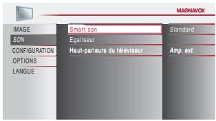 MAGNAVOX 22MF339B - Réglage du Son - 5