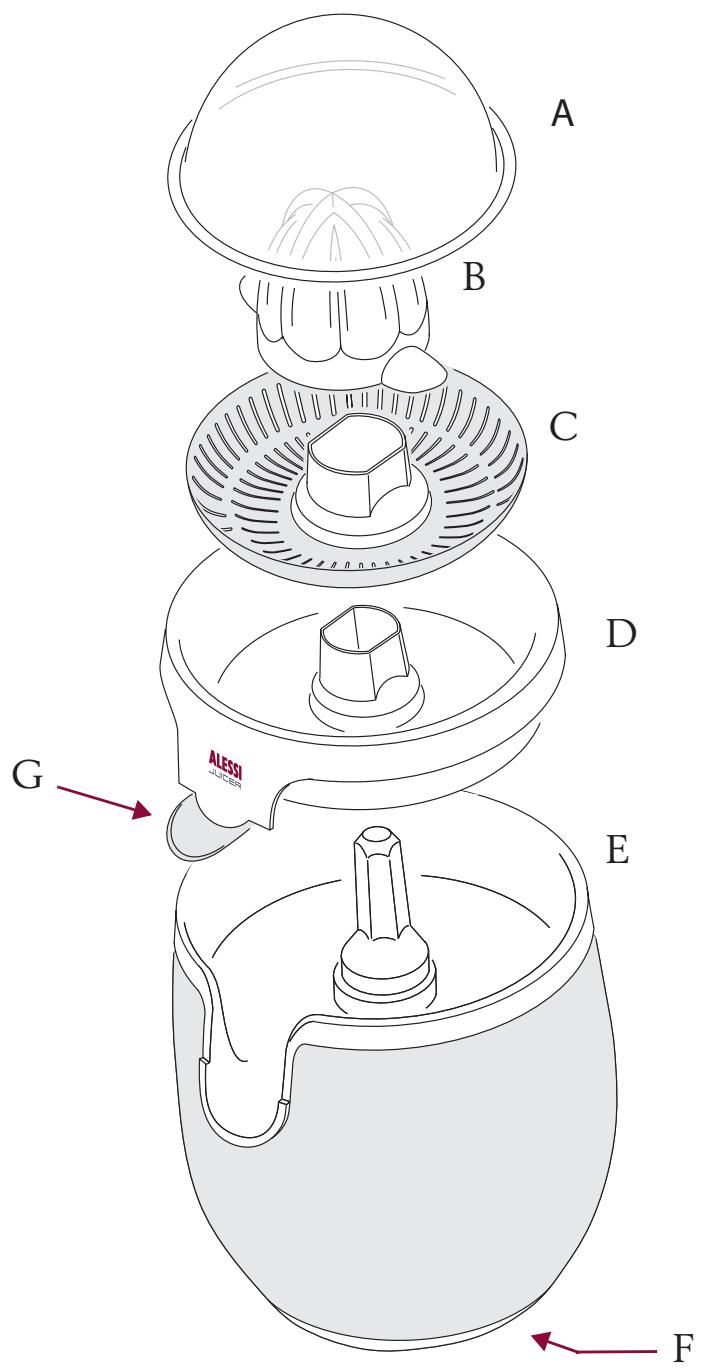 ALESSI SG63 W - PIECES De rechange - 2