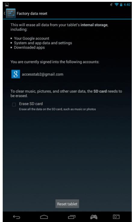 BIGBEN GAMETAB-ONE - Back-up en reset - 4
