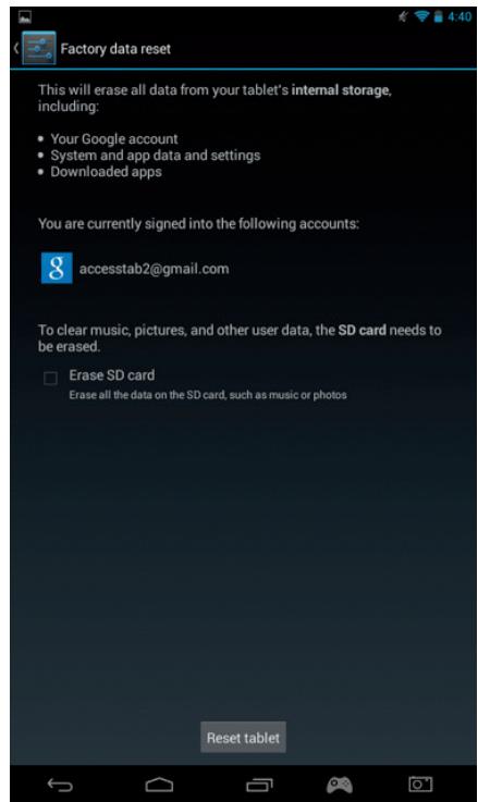BIGBEN GAMETAB-ONE - Backup & Reset - 4