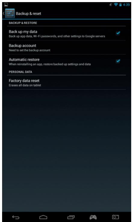 BIGBEN GAMETAB-ONE - Back-up en reset - 3