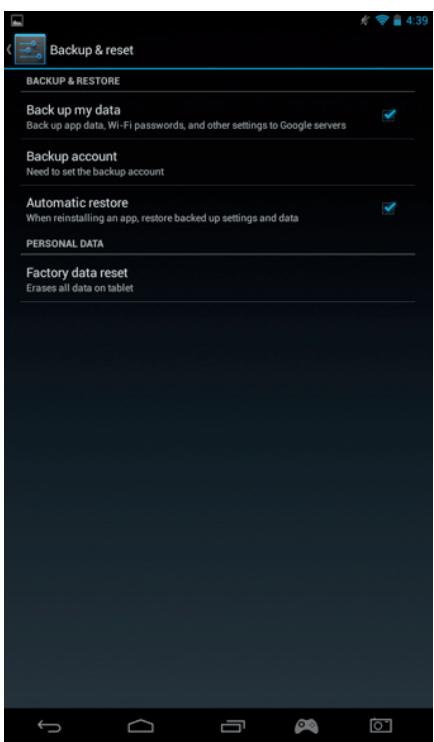 BIGBEN GAMETAB-ONE - Backup und Reset - 2