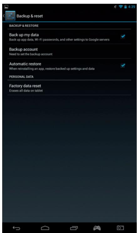 BIGBEN GAMETAB-ONE - Backup & Reset - 3