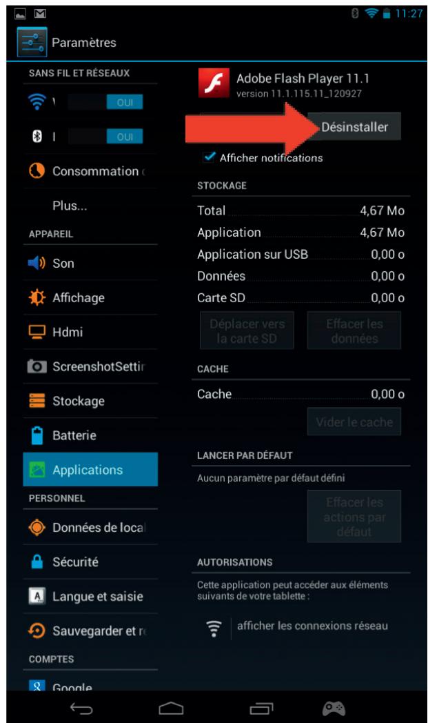 BIGBEN GAMETAB-ONE - Suppression des applications - 3