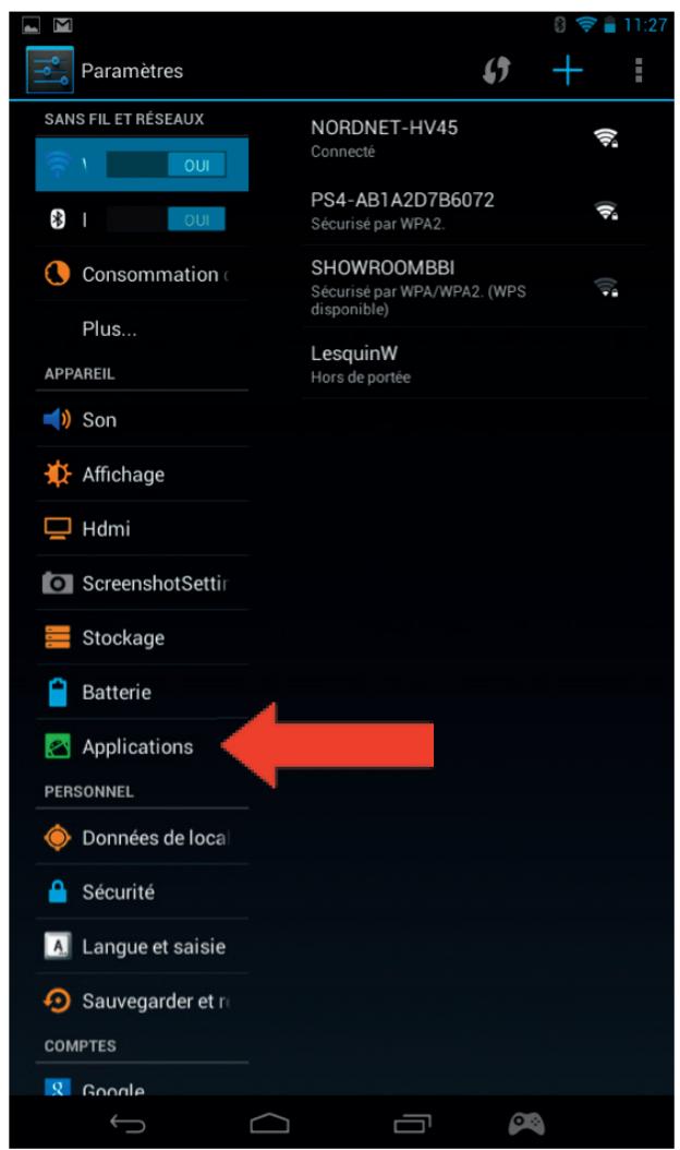 BIGBEN GAMETAB-ONE - Suppression des applications - 1