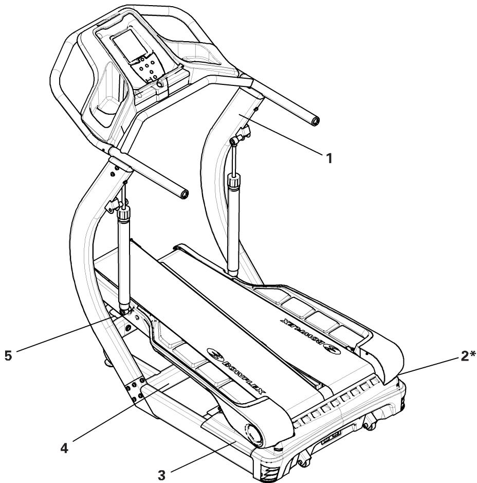 BOWFLEX TC5500 - Safety Warning Labels and Serial Number - 1