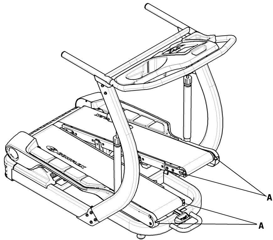 BOWFLEX TC5500 - Ajustement de la courroie de marche - 1