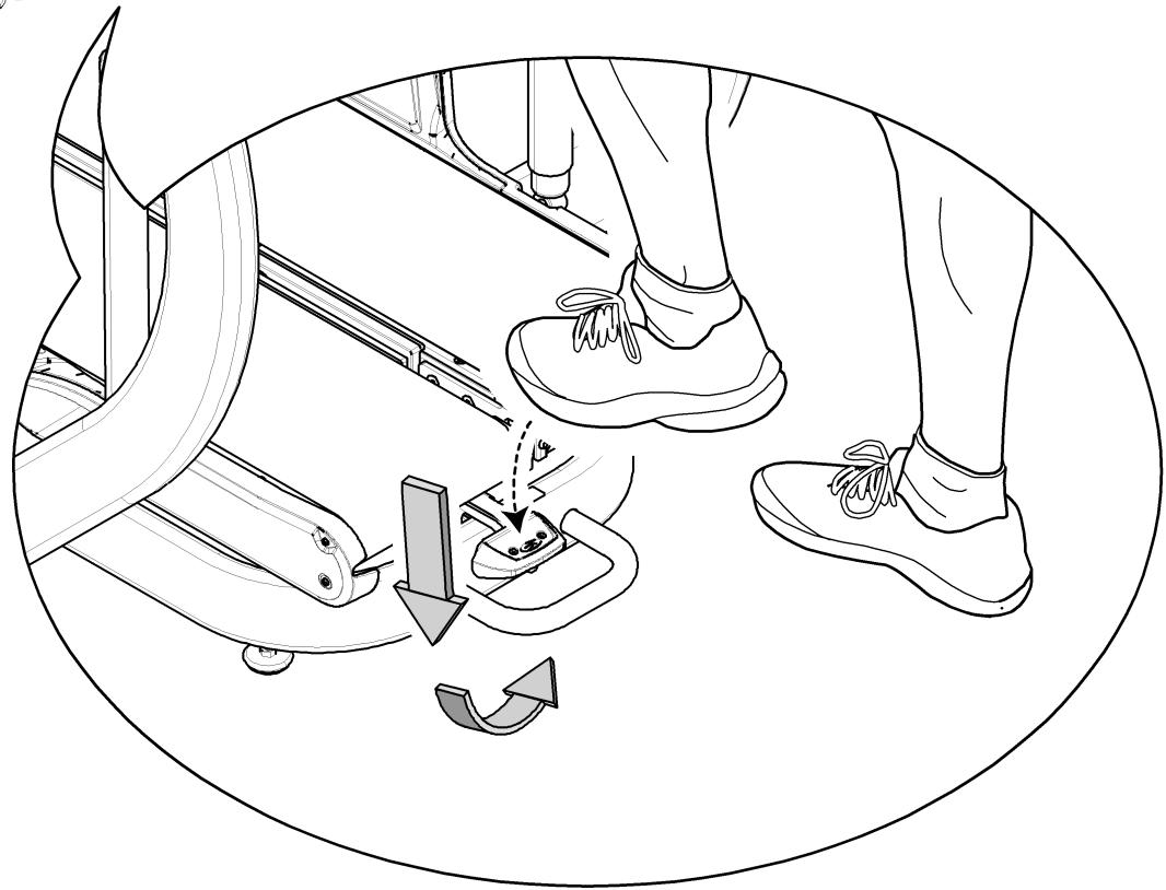 BOWFLEX TC5500 - Verrouillage des pédales de marche pour un entraînement sur tapis roulant - 2