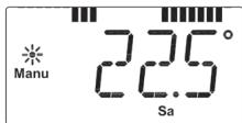 EQ-3 CLASSIC - Display-Inhalt im Normalbetrieb - 1