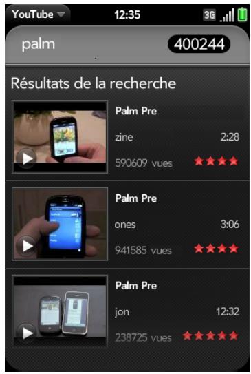 PALM PALM PRE 2 - Regarder une vidéo youtube - 1