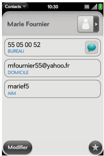 PALM PALM PRE 2 - Recherche de contacts - 2