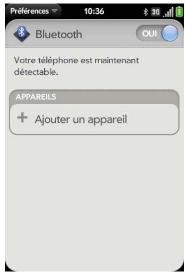 PALM PALM PRE 2 - Envoi d'une demande de couplage à un autre appareil - 1