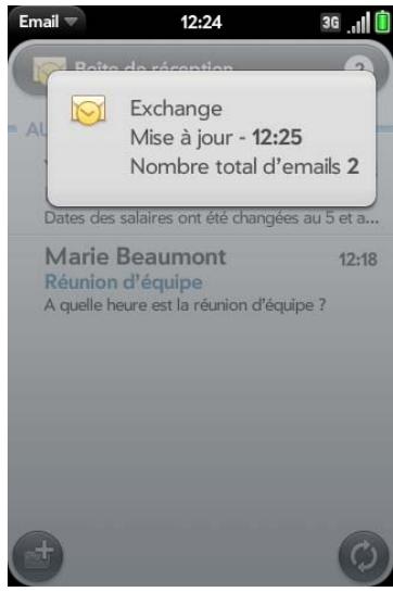 PALM PALM PRE 2 - Affichage des dossiers de courrier - 1
