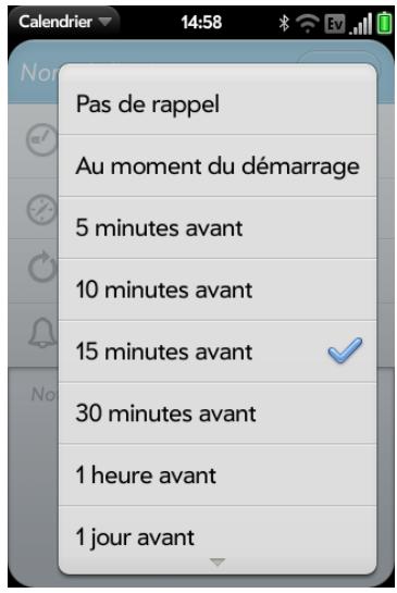 PALM PALM PRE 2 - Sélection des éléments d'une liste - 2