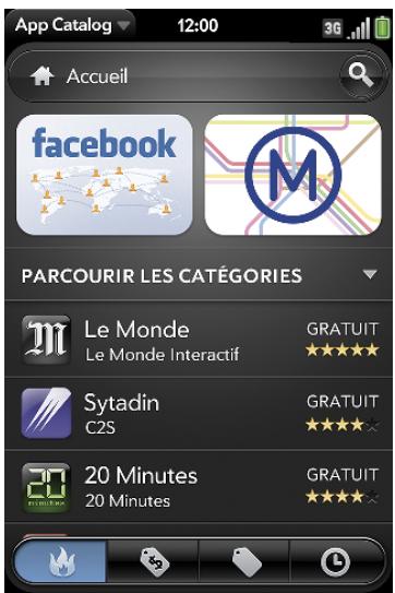 PALM PALM PRE 2 - Ouvrez app catalog - 1