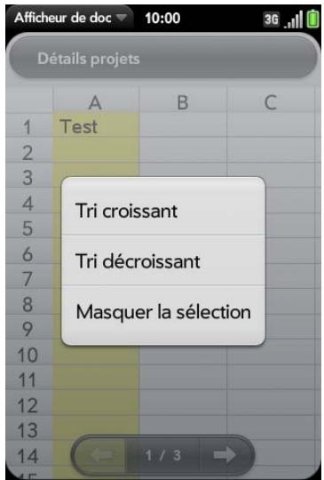 PALM PALM PRE PLUS - Affichage des propriétés d'un fichier - 3