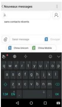 HISENSE C1 - Envoi de message - 2