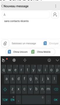 HISENSE C20 - Envoi de message - 1