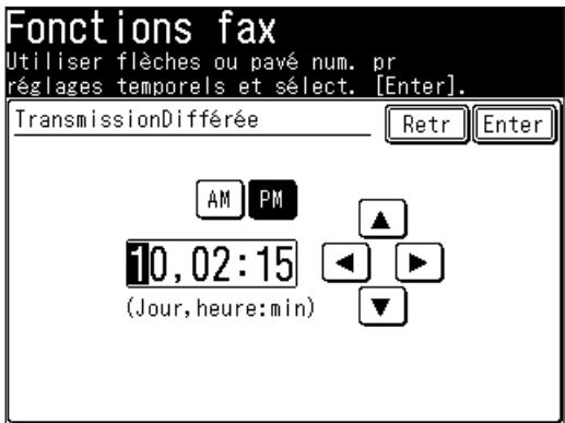 MURATEC F560 - Paramétrer une émission différée - 1