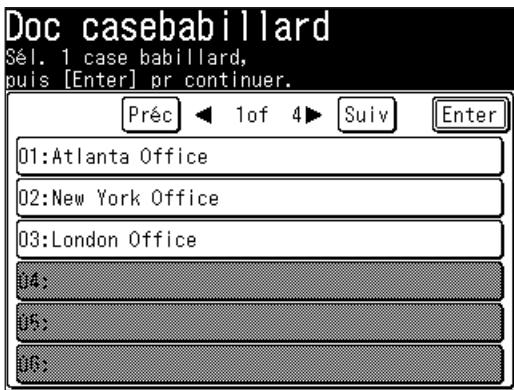 MURATEC F560 - Efface une boîte F-code vide. - 4