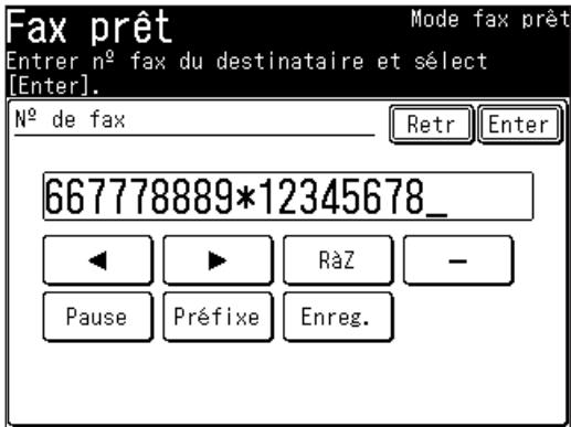 MURATEC F560 - Si vous selectionnez le Mode 1 - utilisez la méthode avec "étoile" - 1