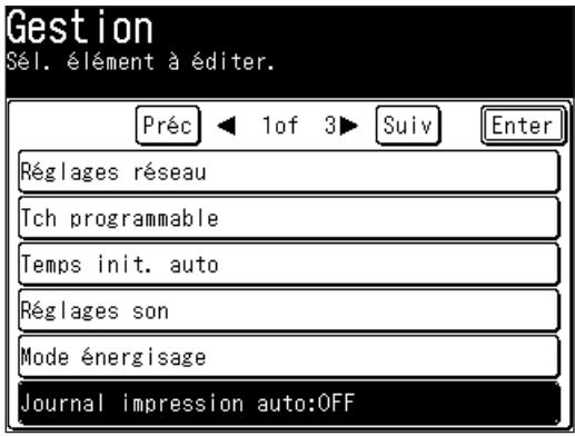 MURATEC F560 - Configurer le journal d'activité - 1