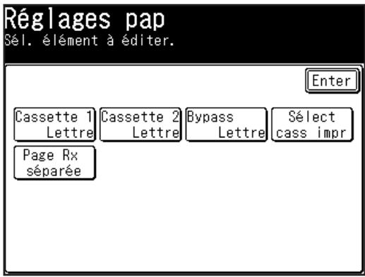 MURATEC F560 - Réglage du type de papier pour le 1er magasin - 1