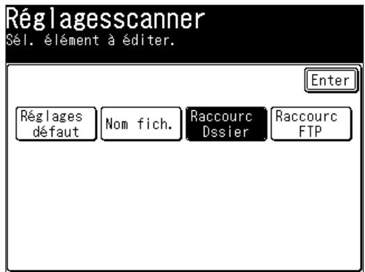 MURATEC F560 - Enregister un raccourci dossier - 2