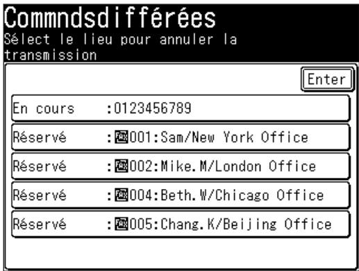 MURATEC F560 - Pour revoir ou annuler une commande - 9