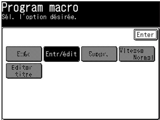 MURATEC F560 - Enregistrer ou éoperator une macro-commande - 1