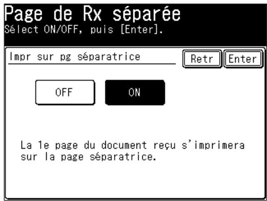 MURATEC F560 - Paramétrr la page de séparation - 5