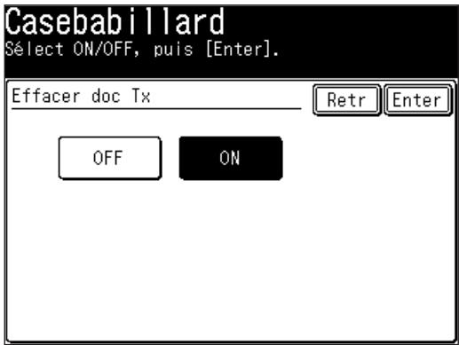 MURATEC F560 - □ Configurer l'effacement des documents après leur transmission - 1