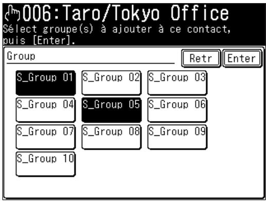 MURATEC F560 - Enregistrer ou éditer une destination - 6