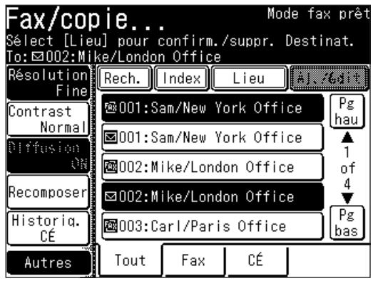 MURATEC F560 - Spectoriez la destination. - 1