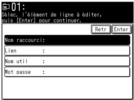 MURATEC F560 - Enregister un raccourci dossier - 5
