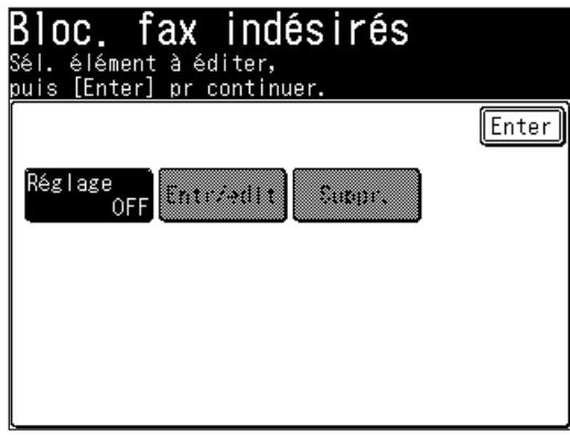 MURATEC F560 - Appuyez sur [Réglage]. - 1