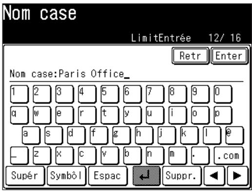 MURATEC F560 - Si vous configurez une boîte bulletin : - 2