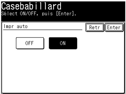 MURATEC F560 - Réglage de l'impression automatique - 1