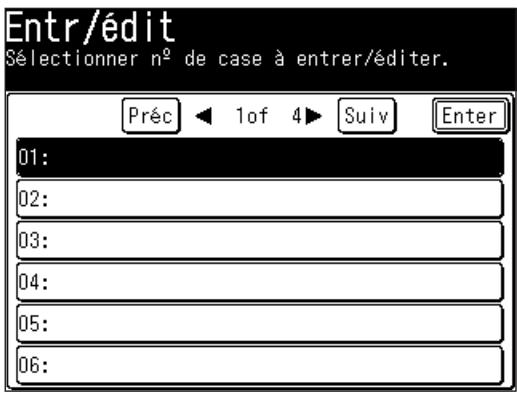 MURATEC F560 - Enregistrer ou éditer une boîte F-code - 1
