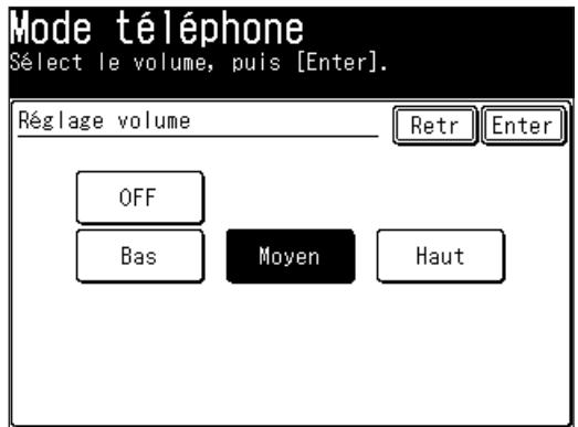 MURATEC F560 - Réglage du volume du combiné optionnel - 4
