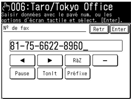 MURATEC F560 - Enregistrer ou éditer une destination - 5