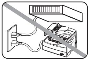 MURATEC F560 - Ne branche pas de gros apparéils sur la même prise - 1