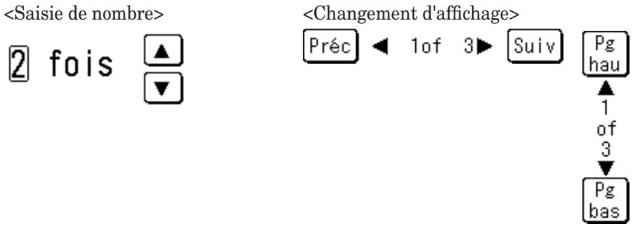 MURATEC F560 - □ Touches de curseur, [Préc] &amp; [Suiv], [Pg hau] &amp; [Pg bas] - 1