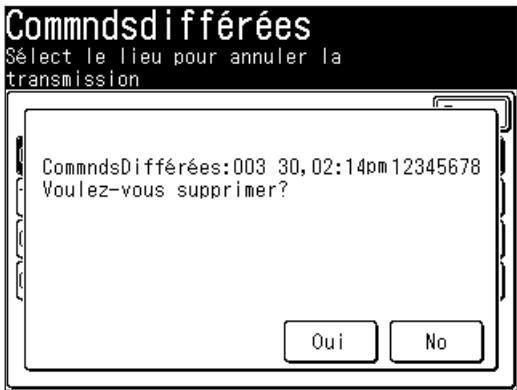 MURATEC F560 - Pour revoir ou annuler une commande - 4