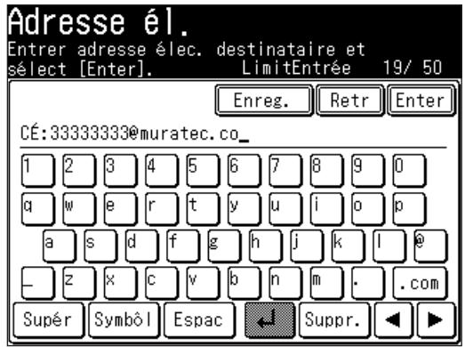 MURATEC F560 - Enregister une destination à partir de l'écran des résultats de recherche - 7