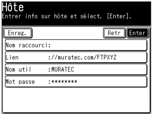 MURATEC F560 - Numérisation de documents vers un serveur FTP - 9