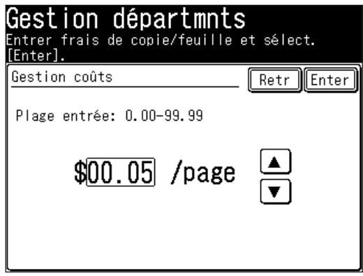 MURATEC F560 - Enregistrement du coût de copie (Gestion des coûts) - 3