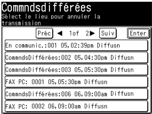 MURATEC F560 - Pour revoir ou annuler une commande - 7